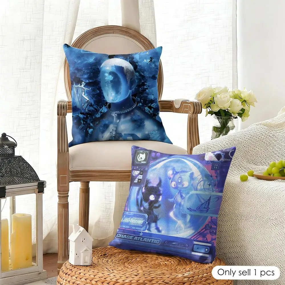 Band C-Chase A-Atlantic Cushion Cover Organic Linen Square Pillow Case Durable Non-Allergenic And Kind To Skin