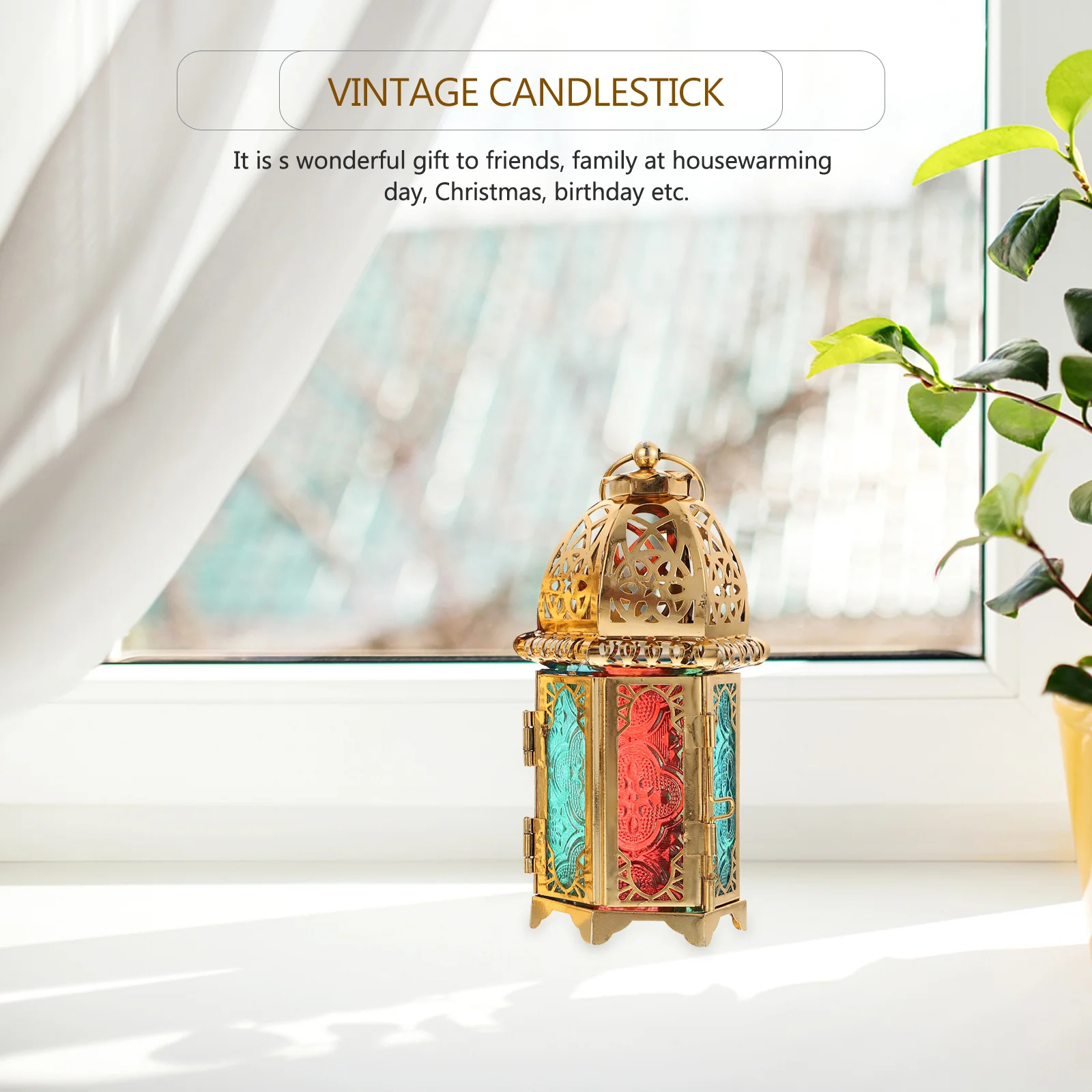 

2pcs European Castle Design Candlestick Vintage Iron Holder For Home Decor Tabletop Decoration Retro Stand Adornment