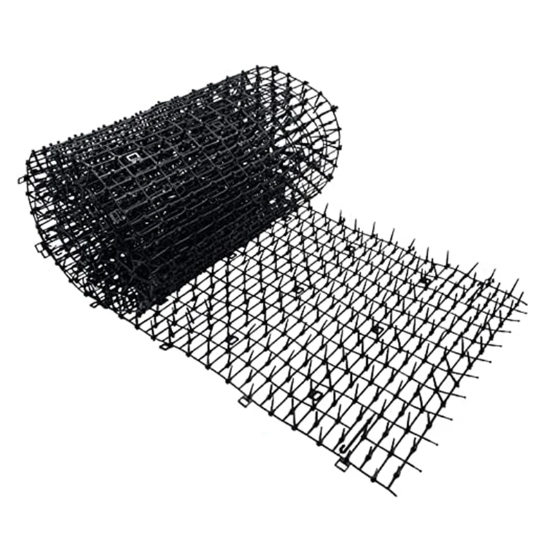 Black Cat Scat Mat With Spikes,Digging Cat Deterrent Devices Prickle Strips Roll Anti Kitten Stopper Training Network