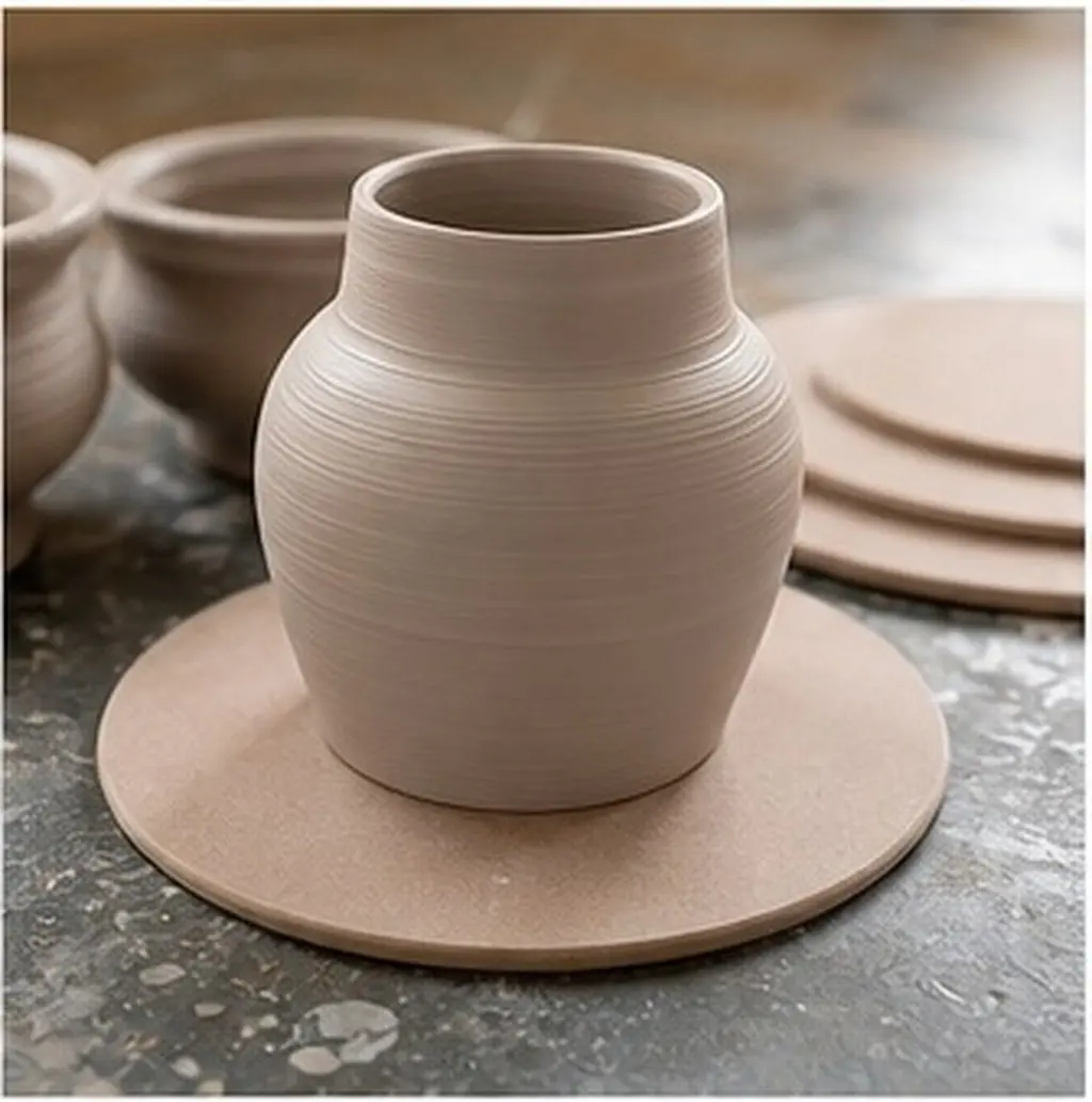 4Pcs Pottery Bat System Smooth Density Board Pottery Wheel Accessory Balanced Clay Drying Boards for Ceramic Art Sculpting