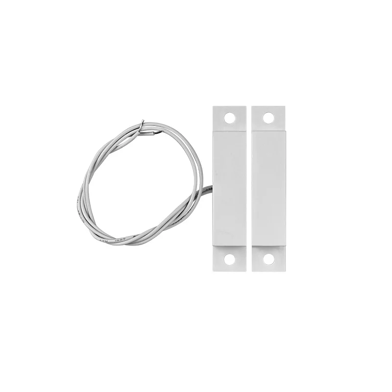 10pcs ABS Housing Surface Mount Magnetic Door Sensor Switch Wire Door/Window Opening Detector Magnetic Contact for Home Security