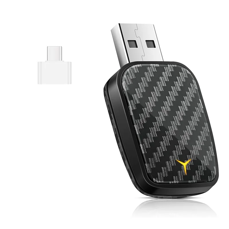 Classy-Car Wireless Carplay&Android Auto Box 2In1 Wired To Wireless Dongle Plug&Play Mini AI Box Android AUTO Carplay Adapter