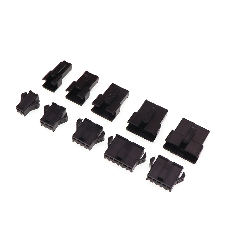 40pcs JST SM Connector Plug Pitch 2.54MM Female Male Housing + Terminals SM-2R JST SM2.54 2/3/4/5/6/7/8 P Pin