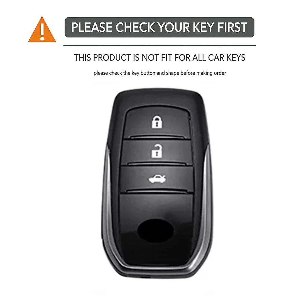 Keychain For Toyota Corolla Hatchback Cross Yaris Cross Prius Hilux Land Cruiser LC200 LC250 LC300 Silicone Car Key Case Cover - view 6