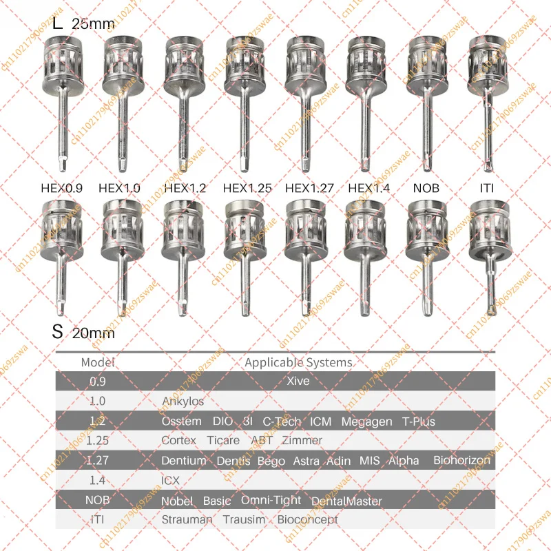 Dental Implant Torque Wrench Set, 10-70Ncm Adjustable Ratchet Screwdriver for Prosthetic Restoration
