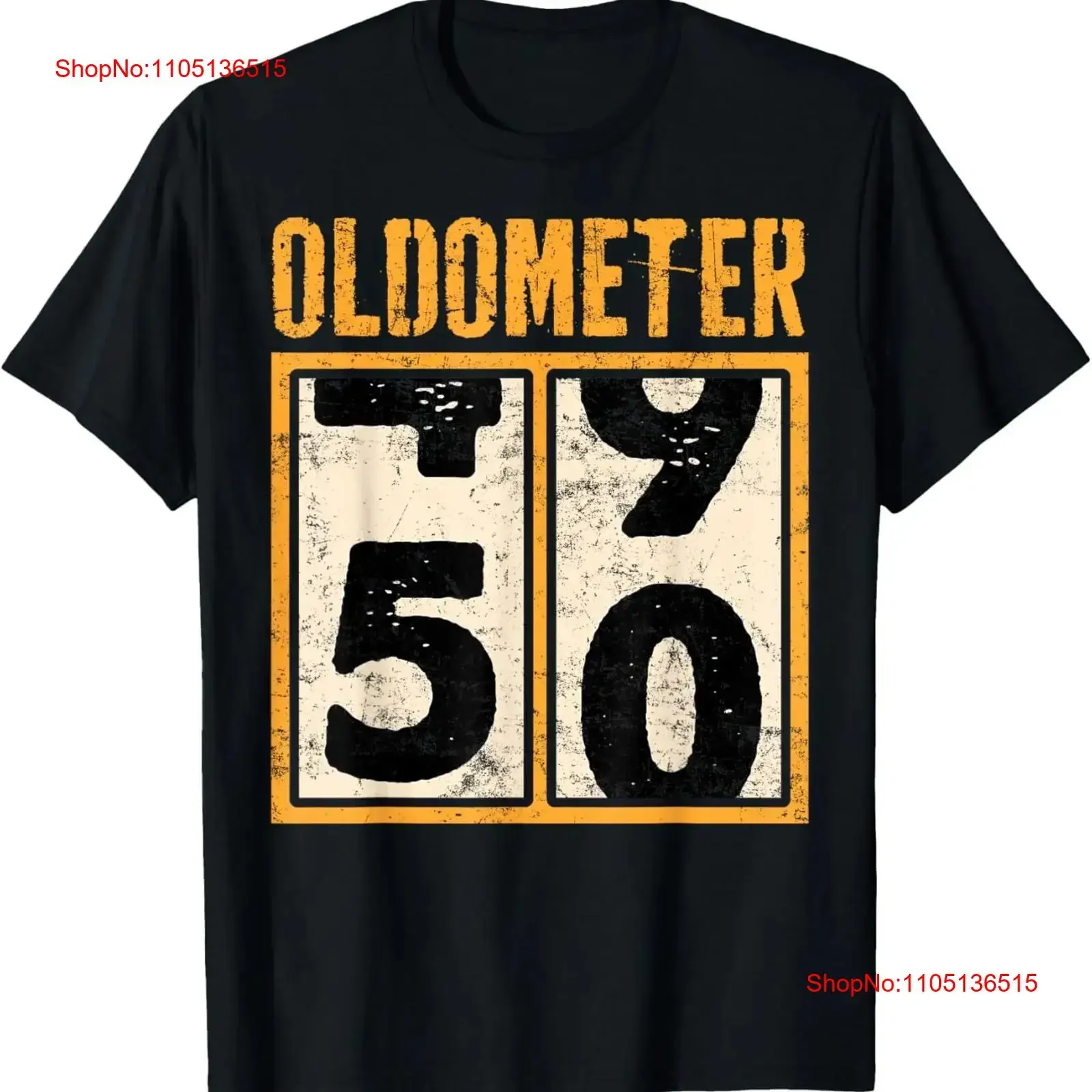 Oldometer 50 Years Old Odometer 50th Birthday Turning T Shirt  vintage Washed Stylish Soft Casual Breathable Versatile Slightly