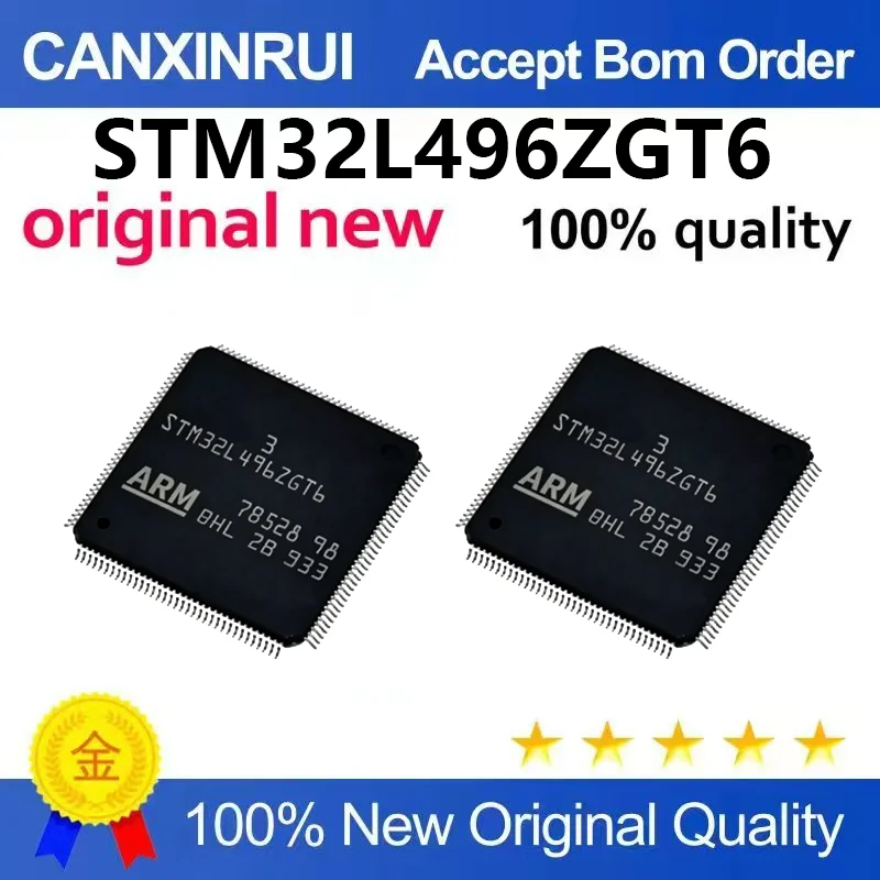 （5pcs-100pcs)Original genuine STM32L496ZGT6 STM32L packaged LQFP-144 32-bit microcontroller chip