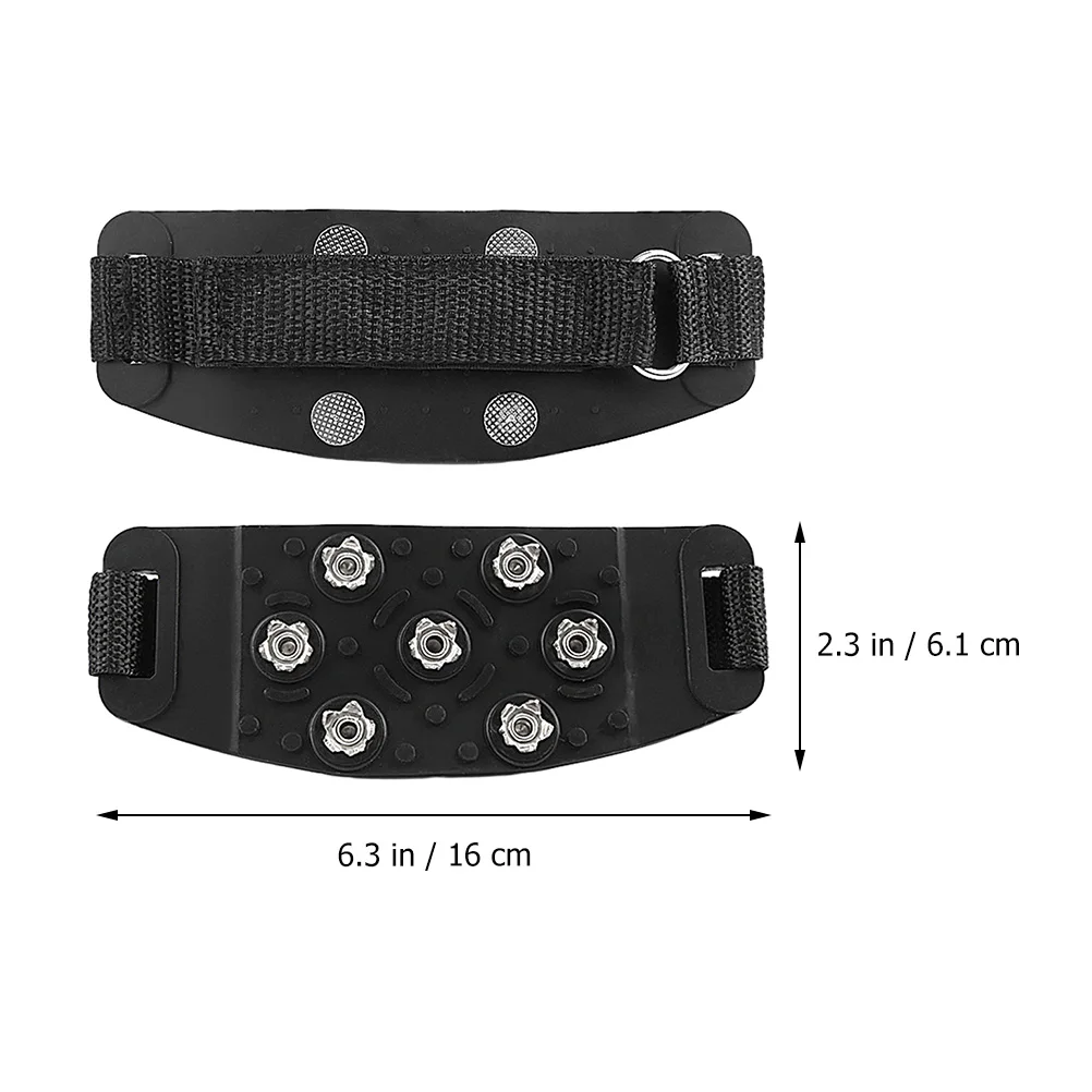 

1 Pair Nonslip Shoe Gripper Spike Ice Grippers Anti-Slip Traction Snow Climbing Crampon Spikes Outdoor Boot Sports Shoes