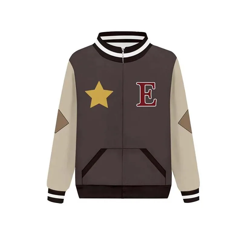 سترة بيسبول بسحاب من The Owl Cosplay House Luz معطف وقبعة وبنطلون يناسب للجنسين والكبار والأطفال، سويت شيرت بقلنسوة