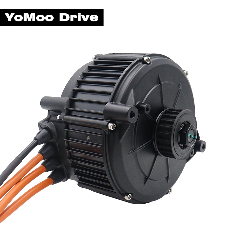 QS165 5000W 35H 90KPH Brushless PMSM Mid Drive Motor With Fardriver ND84450/ND96450 Controller, DKD Display, T08 Throttle Kits