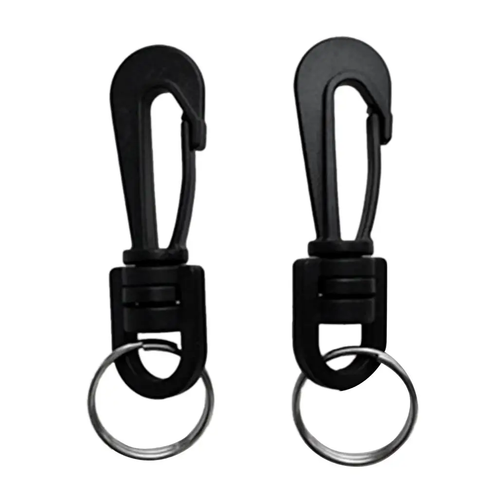 2 Pieces Durable Plastic Swivel Spring Snap Hook for Scuba Diving,