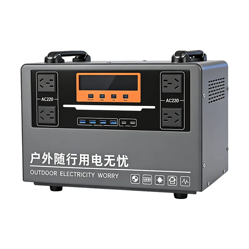 Lithium iron phosphate 6000 watts 10 kWh outdoor mobile energy storage power supply 220v large-capacity emergency power supply s