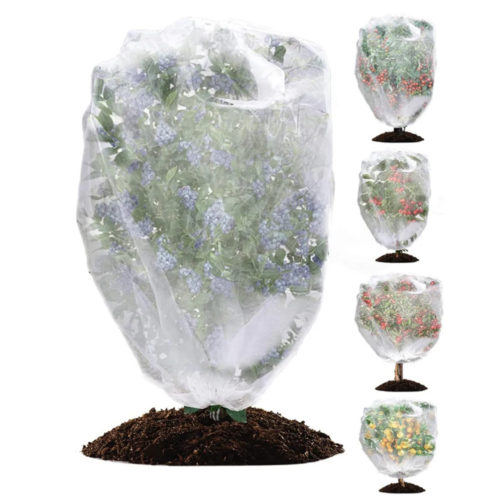 60*80cm Protection Bags for Plants Cover Mesh Netting for Tree Vegetable Strawberry Grapes Pest Control Anti-Bird Protective Bag