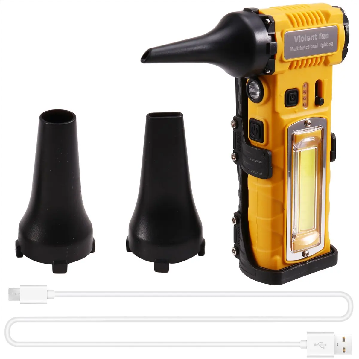 HGHO Handheld Turbo Jet Fan with LED 110000RPM Adjustable Speed Hair Dryer Vacuum Cleaner Air Dust Blower Brushless Motor B - view 2