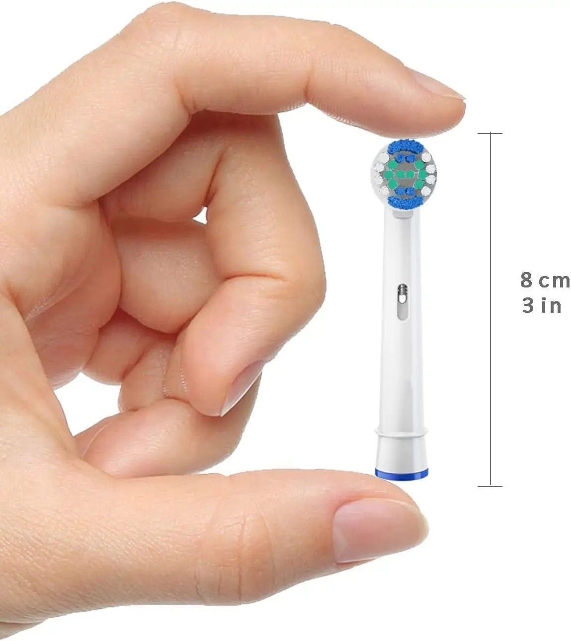 Confezione da 20 testine di ricambio per spazzolino da denti nere compatibili con testine per spazzolino elettrico orale B professionali morbide e pulite