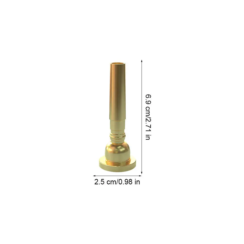 Trumpet Mouthpiece Premium Brass Material Fade Proof Break Resistant Loud Clear Sound Ideal for Students Professionals Trumpet
