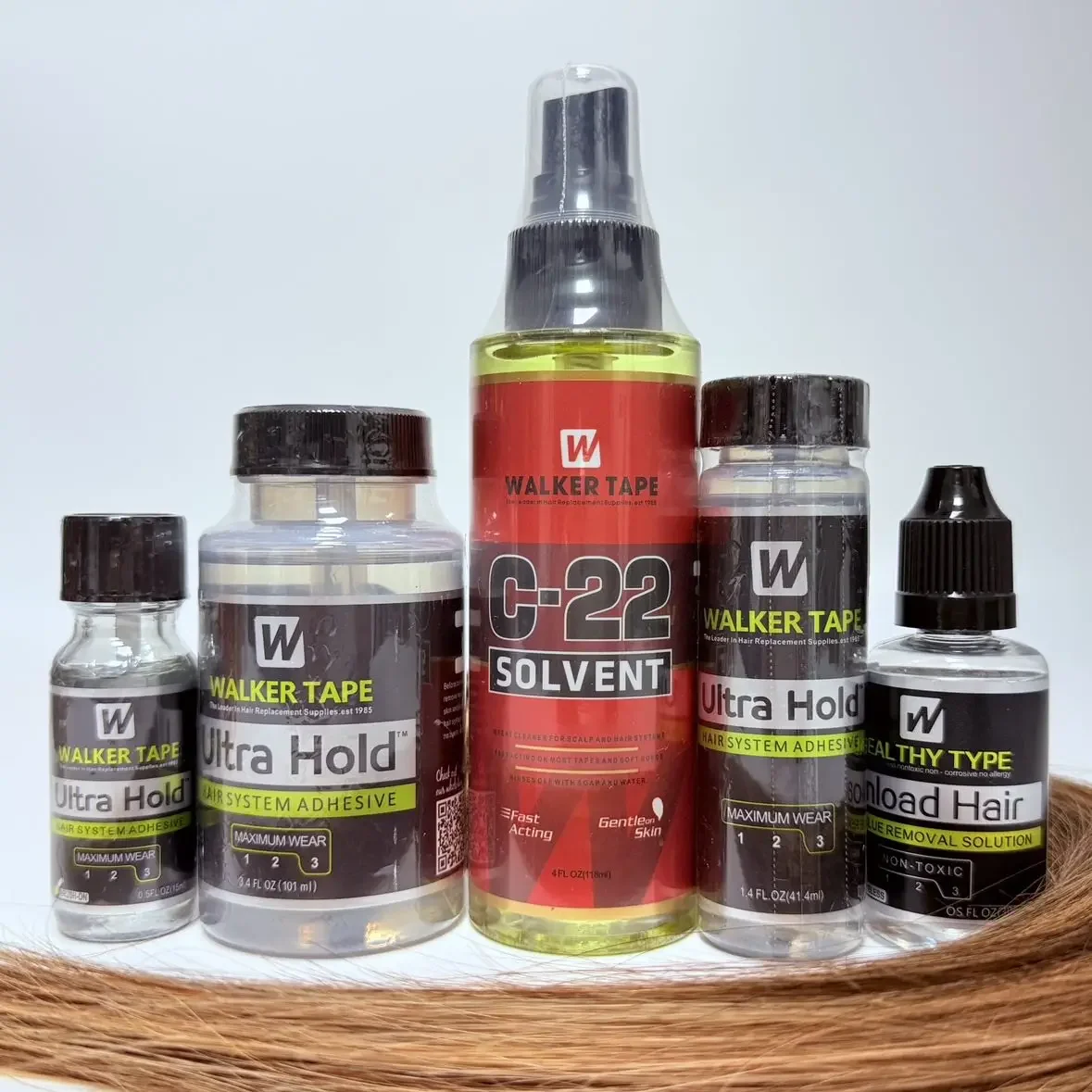 

Wholesale Walker Tape Ultra Hold Lace Wig Glue Waterproof Lace Adhesive Brush-on Glue Walker Tape C-22 Solvent Spray Remover