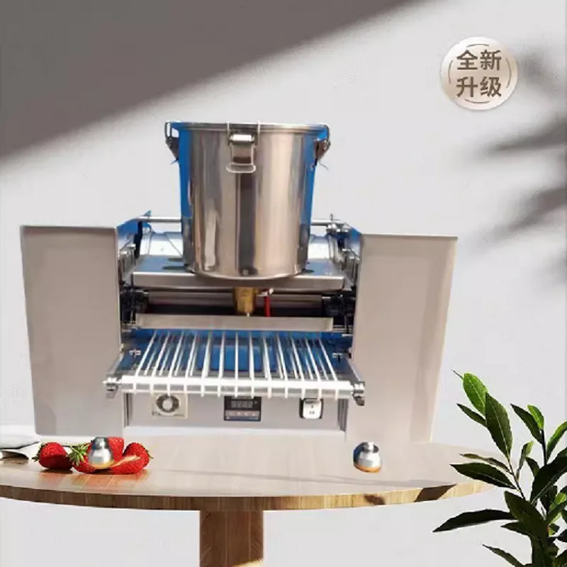 ماكينة صنع الكعك التجارية الصغيرة المانجو دوريان ماتشا فطيرة الجلد التلقائي آلاف طبقة كريب آلة صنع كعكة عيد الميلاد