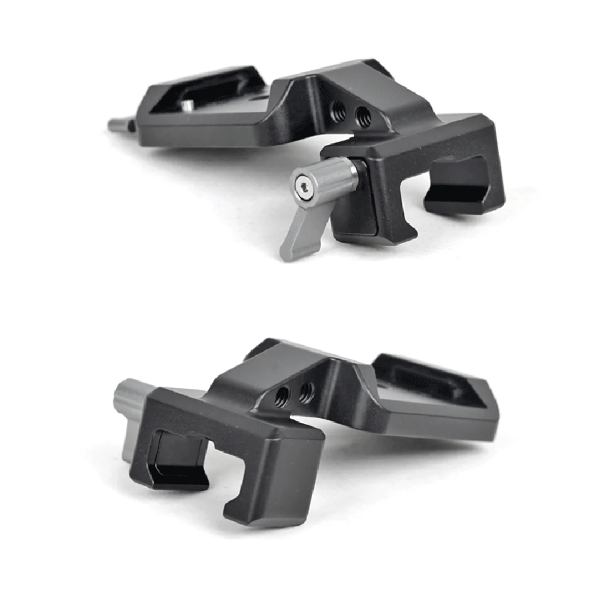 Placa de montagem de braçadeira de trilho melhorada ADEGBO com sapata fria para DJI RS3 RS2 preto e cinza