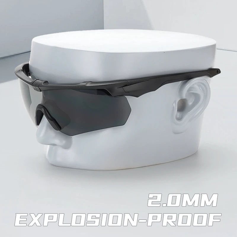 نظارات تكتيكية عسكرية CS مسدس هواء يندبروف نظارات الرماية HD 3 عدسة على الطرق الوعرة دراجة نارية تسلق الجبال نظارات واقية