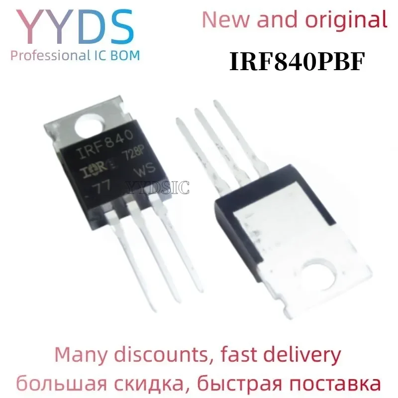 

100pcs/lot IRF840 a-220 IRF840PBF TO220 IC