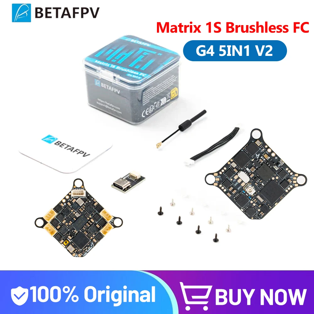 BETAFPV Matrix 1S Brushless 5in1 II AIO Flight Controller  12A ESC for Air65 II/ Air75 II/ Meteor65 Pro/ Meteor75 Pro Quadcopter