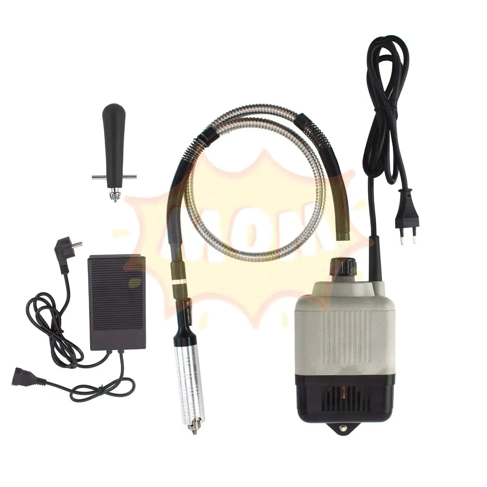 

180W Flexible Shaft Grinder 18000RPM Rotary Polishing Tool with 4mm Chuck – Jewelry Making Machine for Metal Grinding, Carving