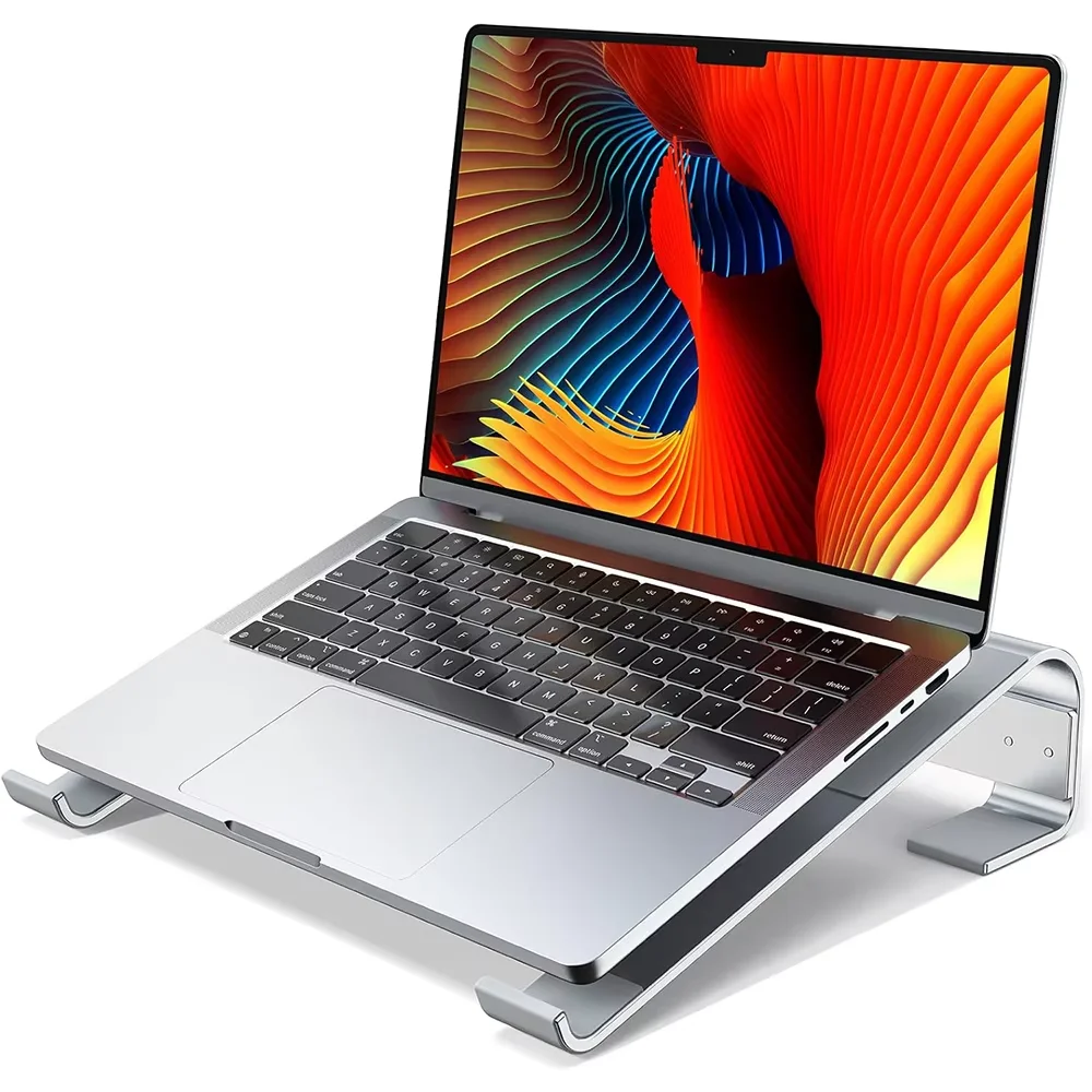 Soporte de Aluminio para Enfriamiento de Laptop, Base Elevadora para Escritorio, Compatible con Macbook Pro, Air, Dell, HP, Lenovo, Soporte para Computadora Portátil, Accesorios