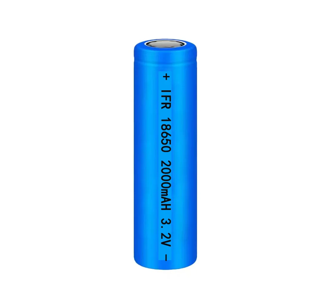 Manufacturer direct sales 18650 2000mah-3.2v lithium iron phosphate battery used for lamps and power tools