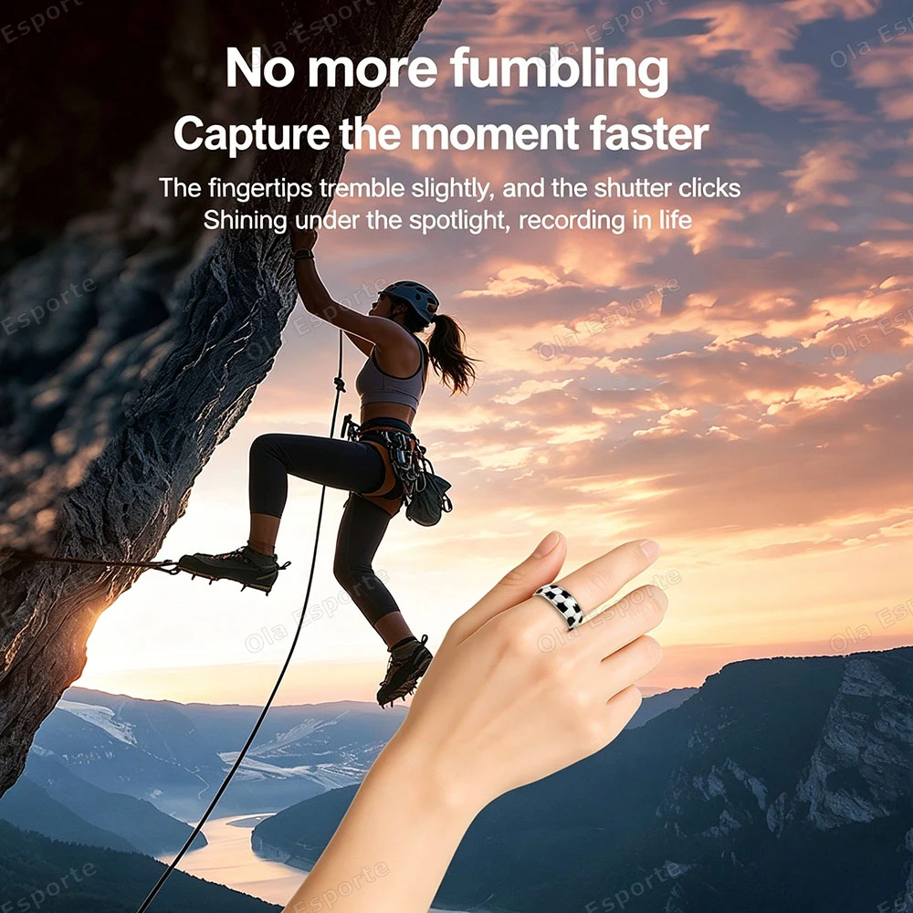 Smart Ring Vibration Alerts for Incoming Calls, Messages Heart Rate Monitor IP68 Waterproof Multi-sport Mode Smartring Man Women view 5