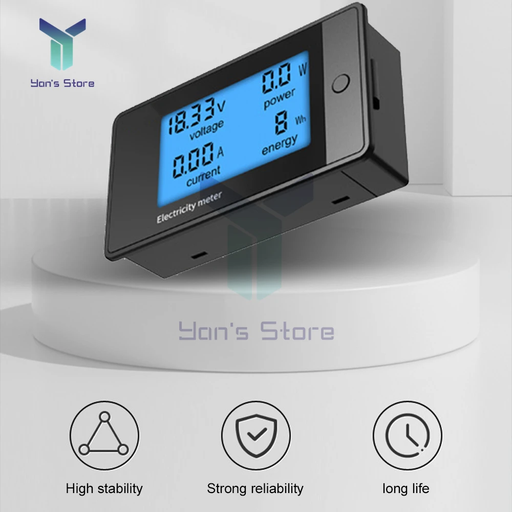 4 in 1 DC Voltage Current Power Energy Detector 50A/100A/200A Digital Meter DC 7.5-100V LCD Voltmeter Ammeter Amperimetro Shunt