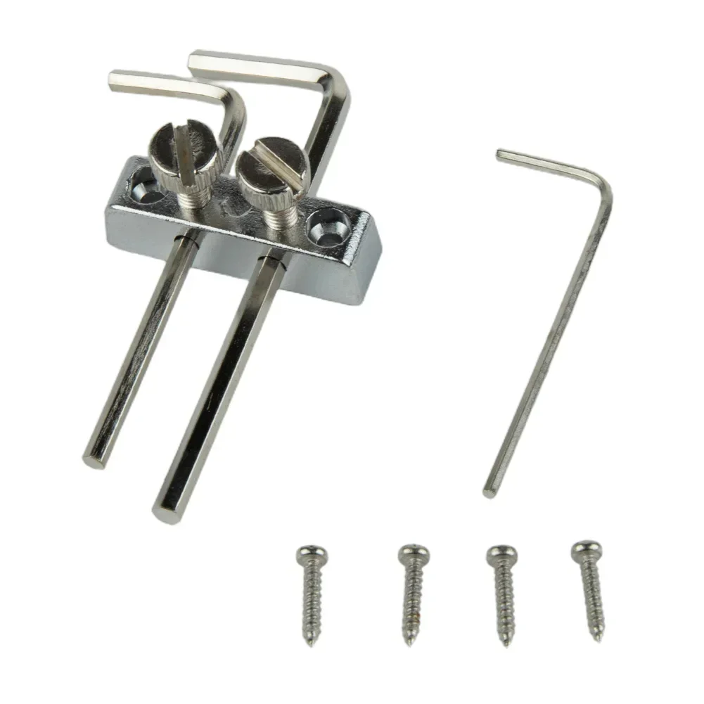 1set Guitar Headstock Mounted Allen Key Wrench Holder Tools For Floyd Rose Tremolo Guitar Bass With Mounting Screws Repair Part