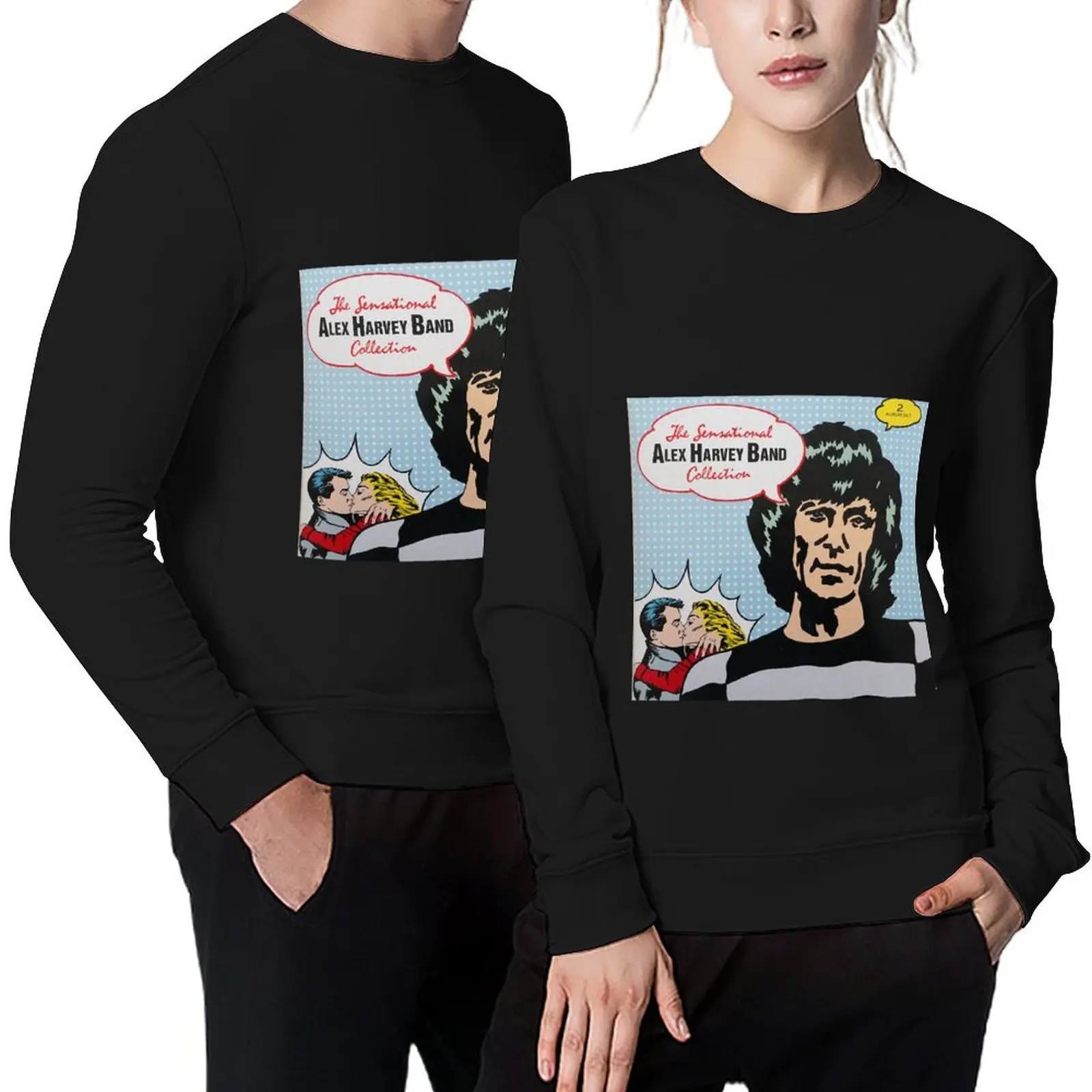 

Sensational Alex Harvey Band Tour Tshirt Pullover blouse korean style clothes japanese style men clothing hooded sweatshirt