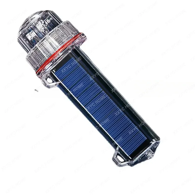 Solar beacon waterproof fishing buoy signal fishing net flashing torpedo warning lamp marine tricolor