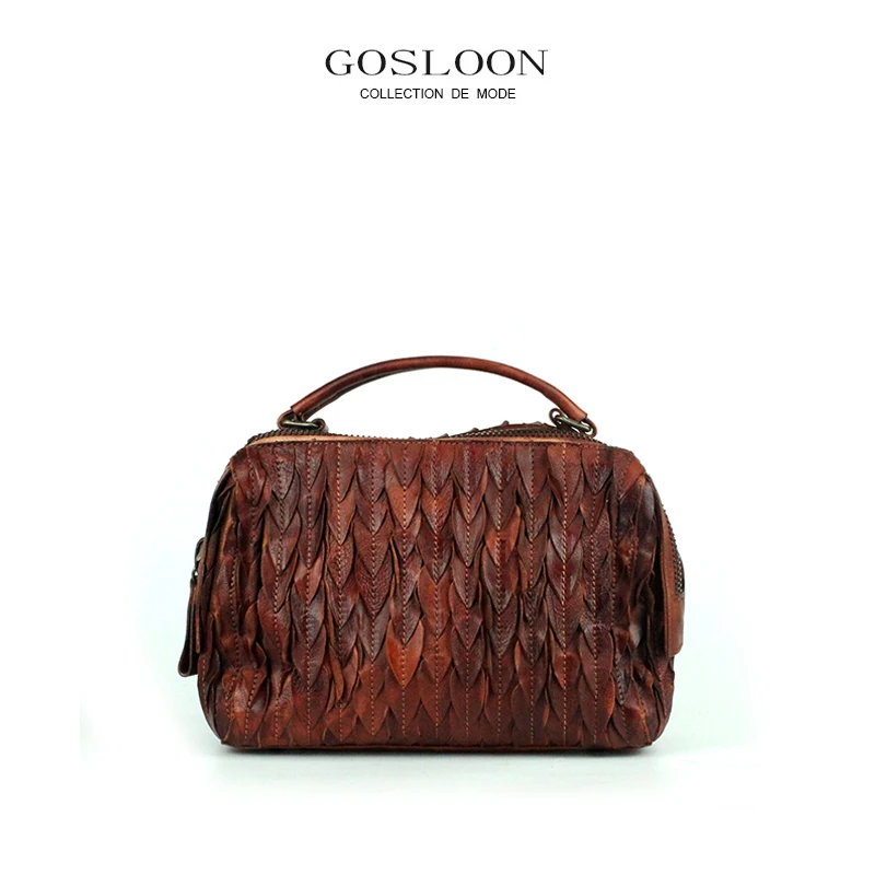 GOSLOON-Original Independent Design Pure Craft 2022 New Women\'s Bag Designer Fashion Luxury Handbag Brand (Limited Edition)