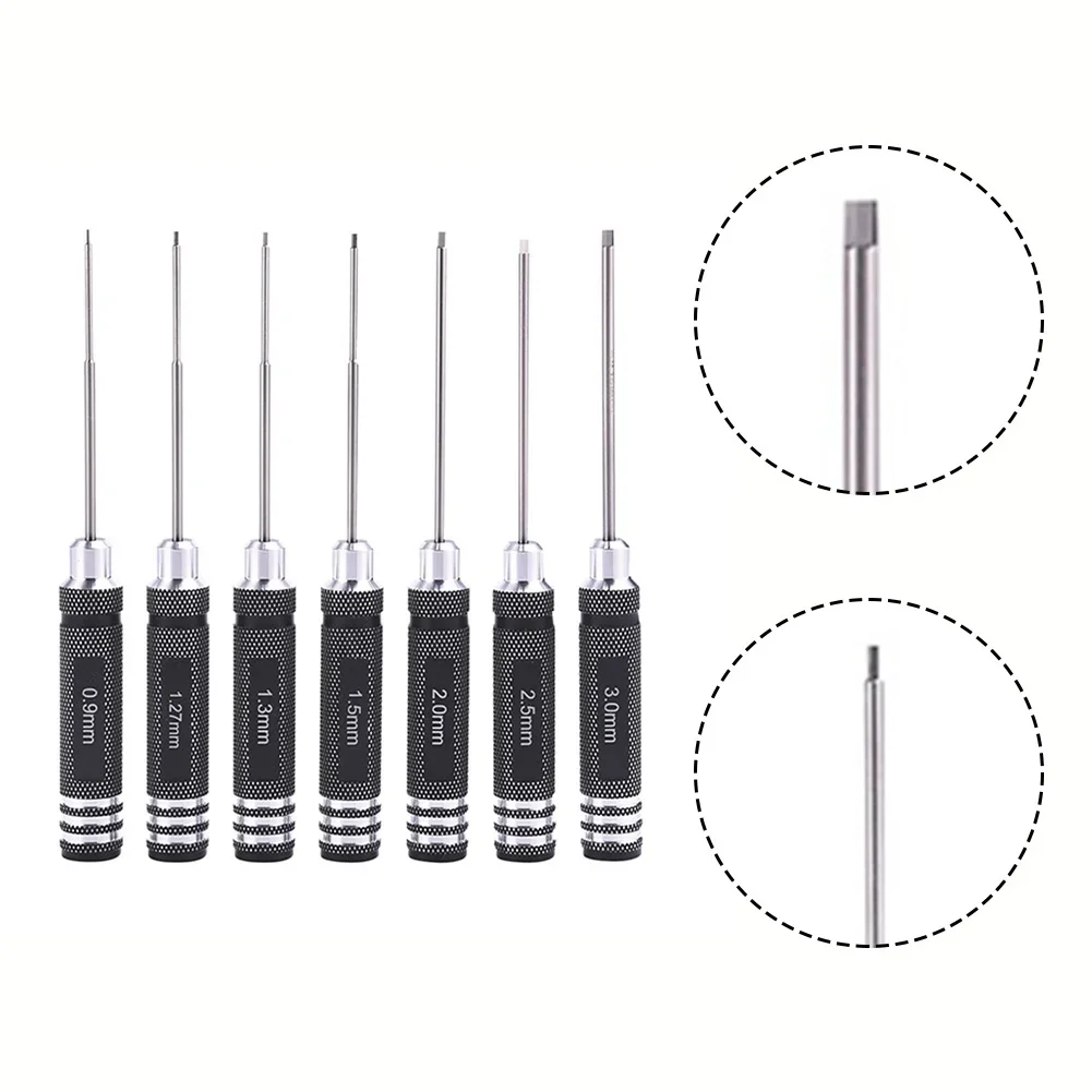 1pc HSS Hexagon Wrench Screwdrivers Tools 0.9-3.0mm For RC Model Screw Driver Hand Tools Screwdrivers Nutdrivers Accessory