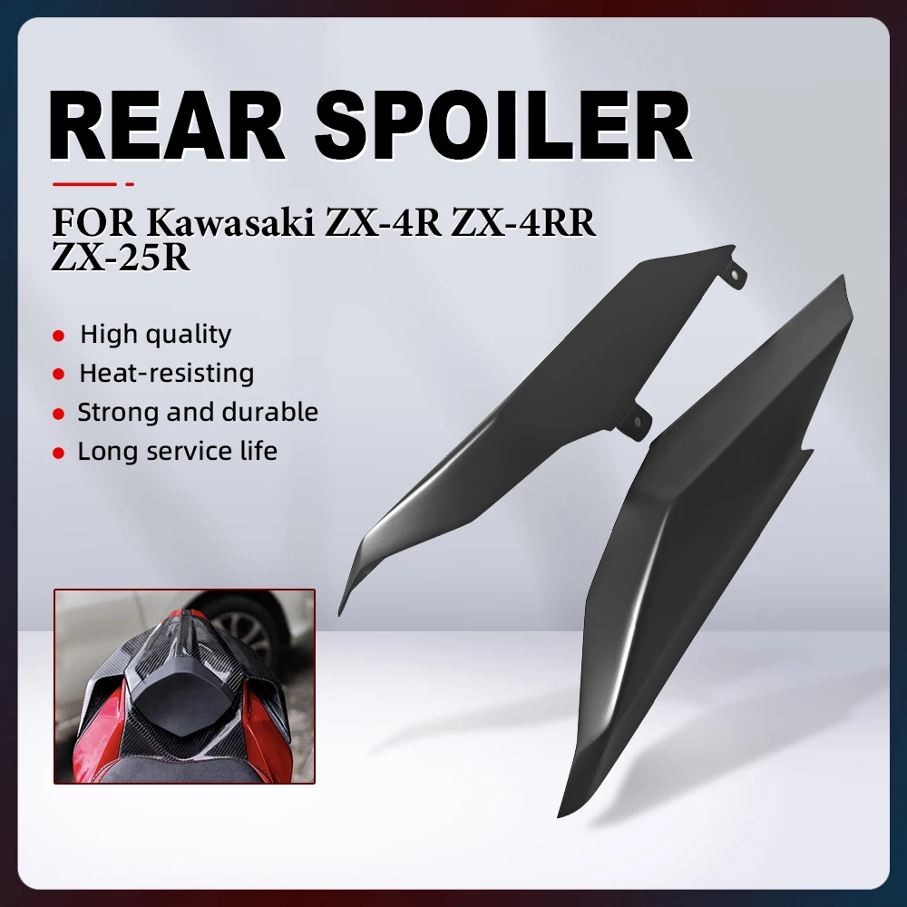 

Motorcycle Rear Tail Wing Rear Spoiler For Kawasaki ZX-4R ZX4R ZX-4RR ZX4RR ZX-25R/SE 2020-2024 Aerodynamic Winglet Fairing Kit