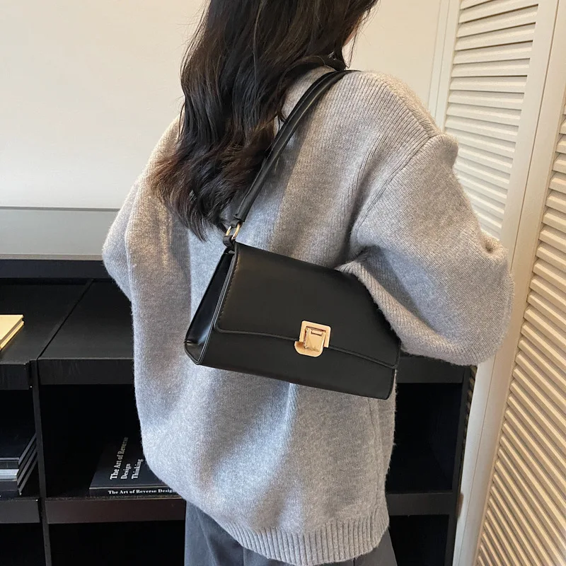 

2025 A/W Vintage Underarm Bag for Women, Genuine Leather Multi-way Shoulder Crossbody Purse, Retro Chic Large Capacity Tote