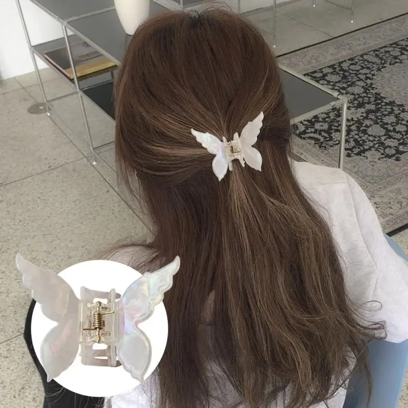 1/2pcs Hair Scratch Butterfly Retro Fashion Vintage Hairpin Hair Catch Hairpin Mermaid Jifa Durable And Lightweight