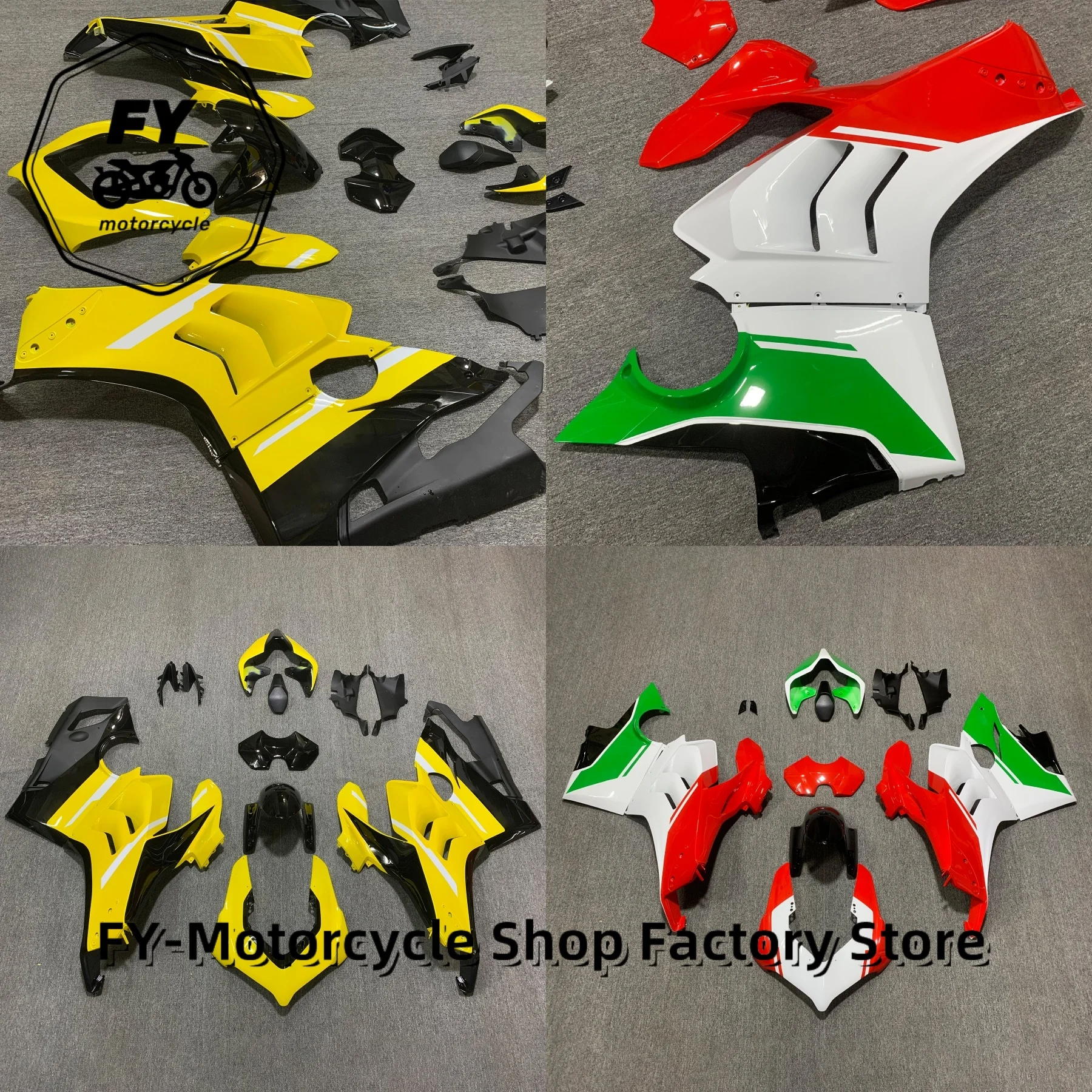 For Ducati Streetfighter V4 V4S 2020 2021 100% Full Carbon Fiber Radiator Guards Covers Motorcycle Body Fairing Kit Parts