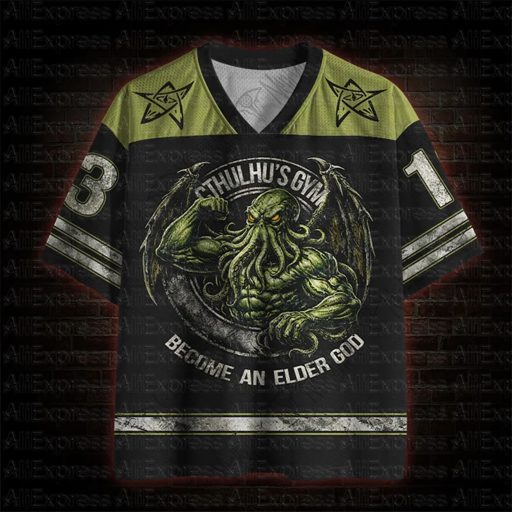 

2026 New Movie Sports Fashion Adult and Children's Short Sleeve V-neck Street Eye Clothing Gothic Style Horror Fans Gift