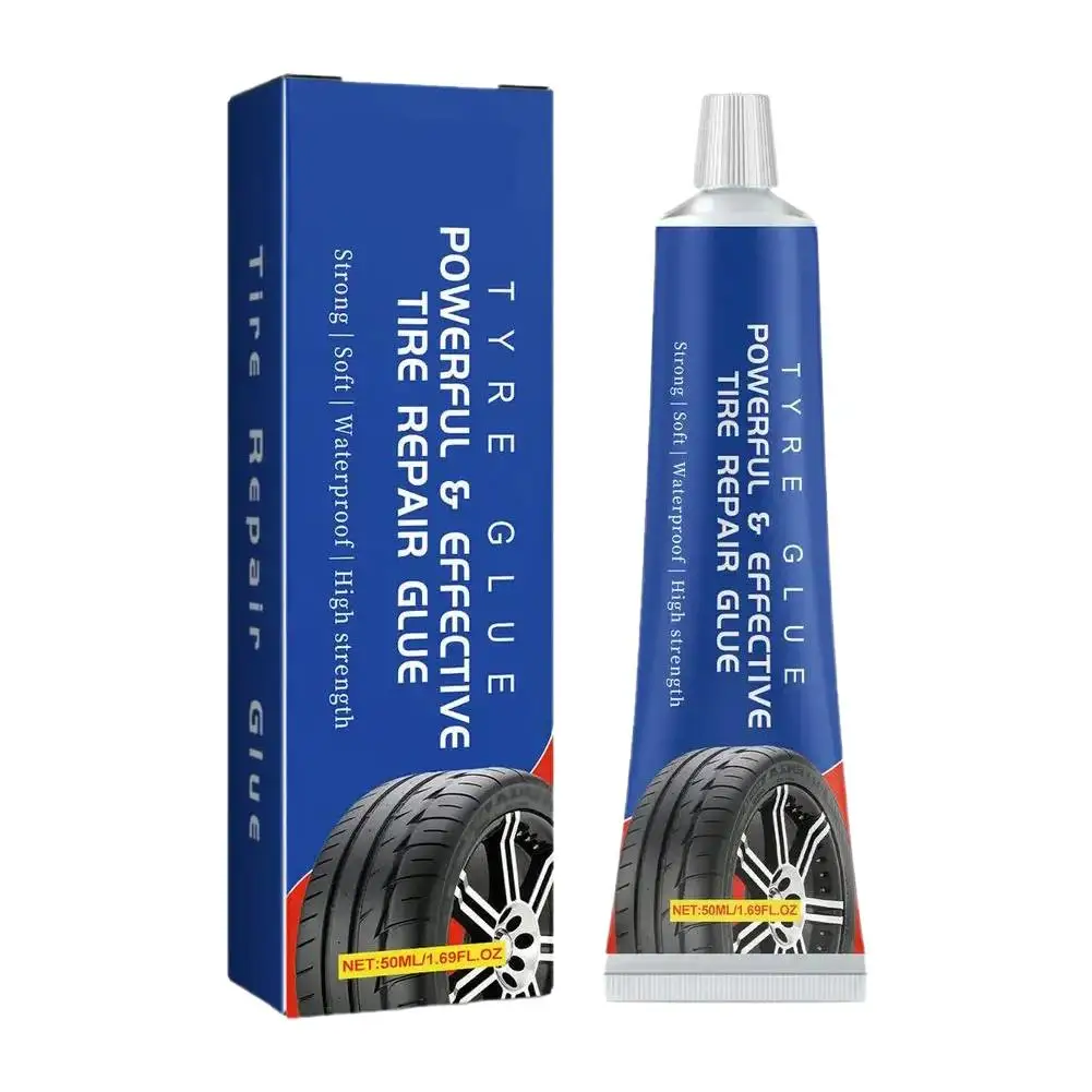 50ml Car Tire Repairing Glue Tire Repair Black Glue Strong Rubber Wear-resistant Non-corrosive Car Instant Strong Tools Adhesive