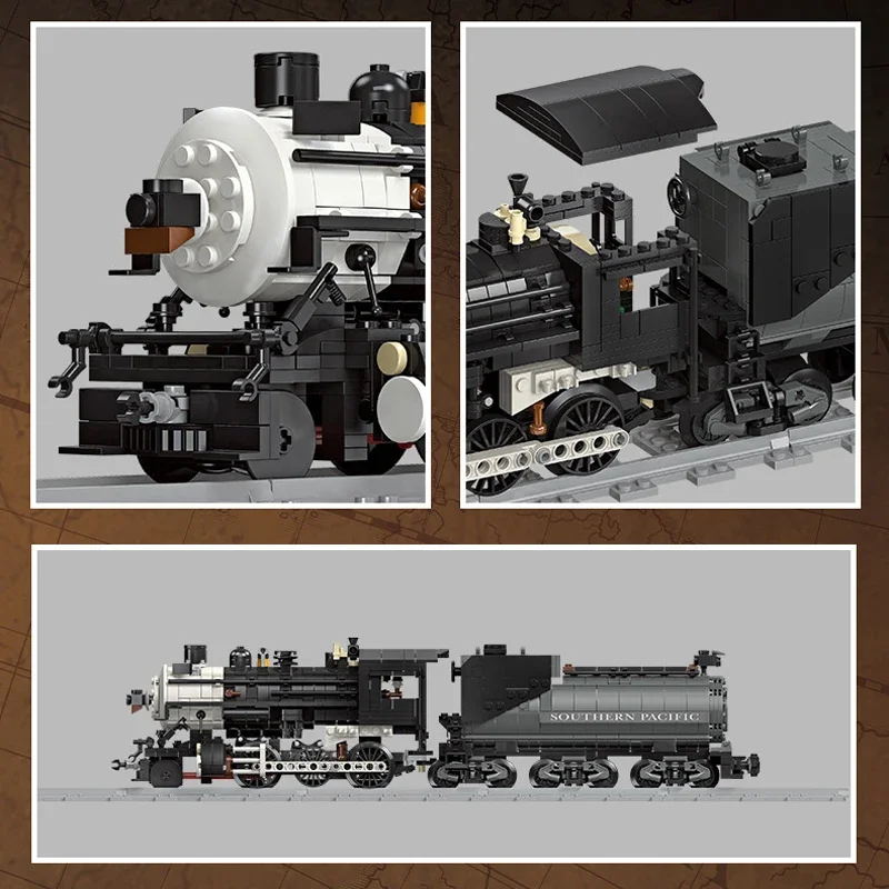 Technical Steam Locomotive The Union Pacific Big Boy Model Building Blocks City Railway Train Bricks Toys Gifts for Children Boy