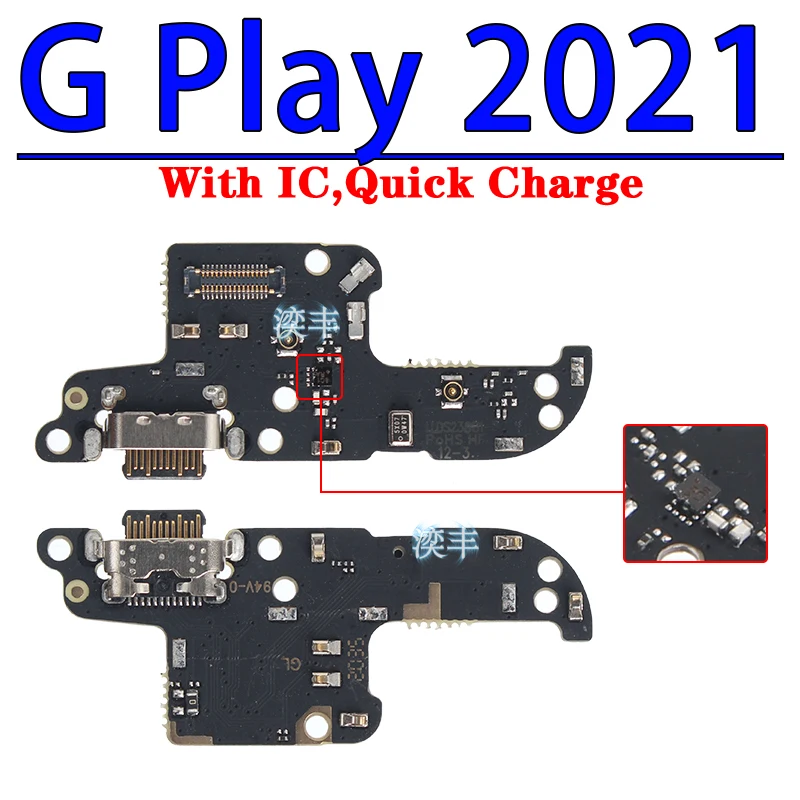 Usb Dock Charger Module for Motorola Moto Connector Ports G Stylus  5G Plus Fast Play Power 2020 2021 2022 Charging Board Flex