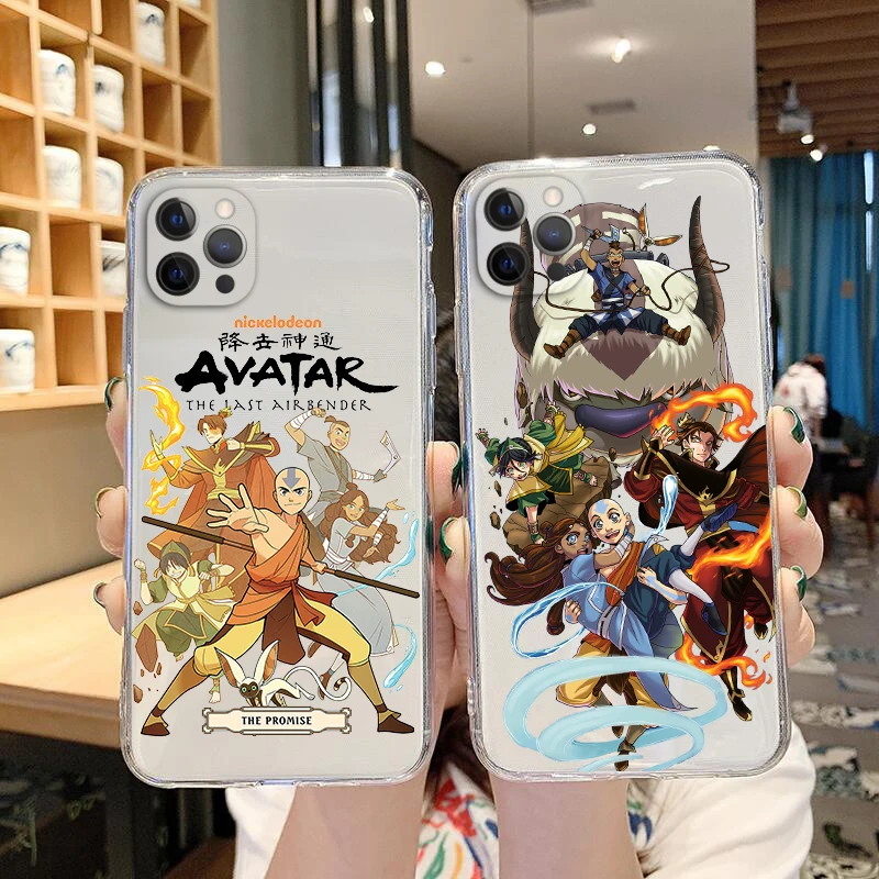 

Anime avatar the last airbender Phone Case Transparent soft For iphone 16 15 Plus 11 12 13 14 15 16 Pro Max 13mini case