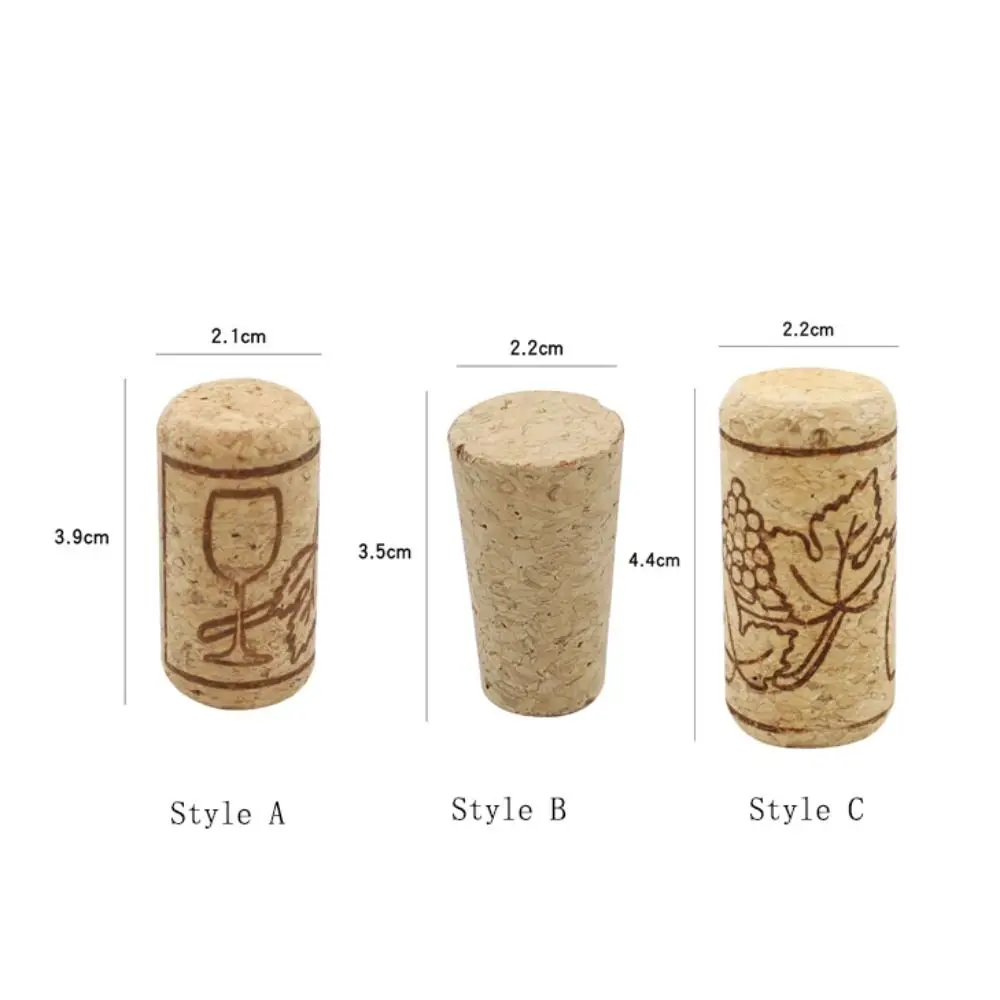 10Pcs 22mm Wood Wine Corks Stopper Cylindrical/conical High Density Material Sealing Plug Reusable Sealed Bottle Corks