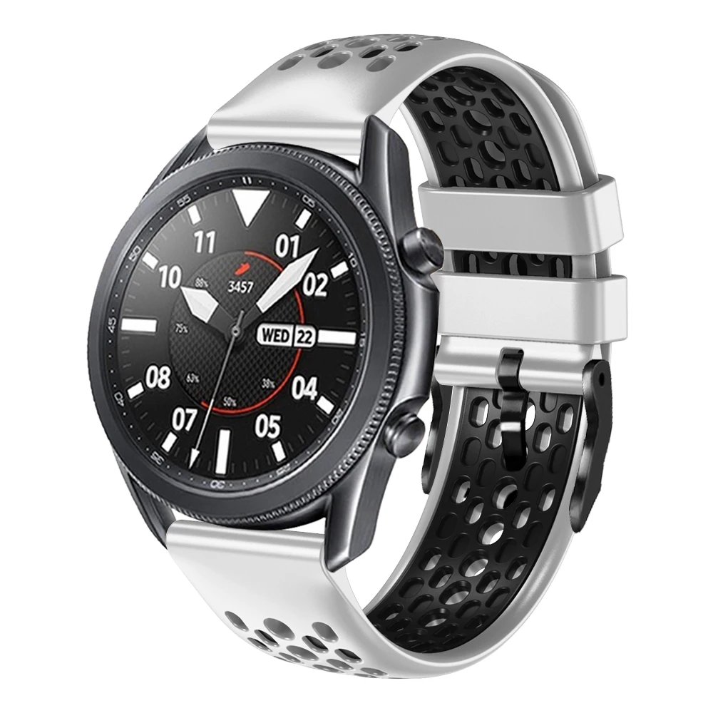 Correa de silicona para Samsung Galaxy Watch, pulsera de 22mm, 46mm, 45mm, S3, SM-R760, SM-R770, SM-R840, SM-R800