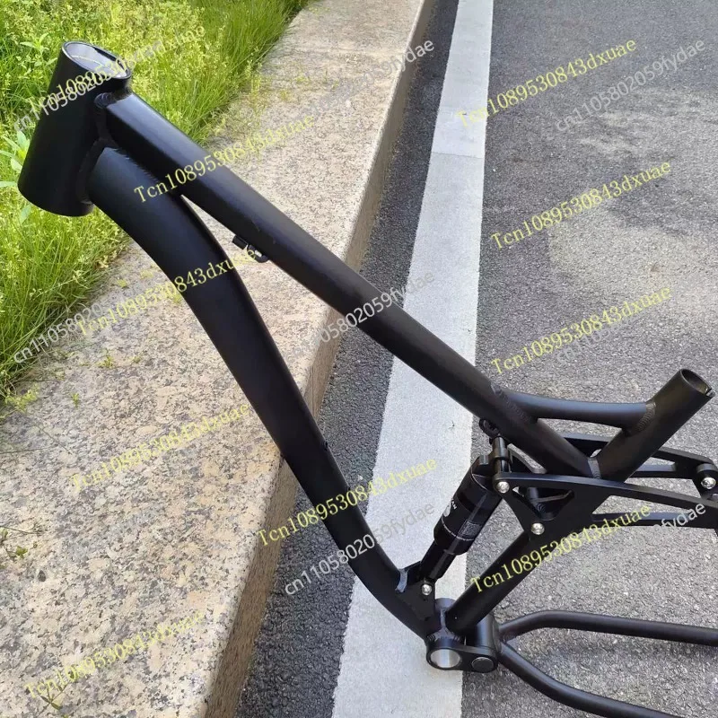 Aluminum Alloy Mountain Bike Frame 27.5/26-inch Full Shock Absorption Mountain Bike Frame Soft-tail Bicycle