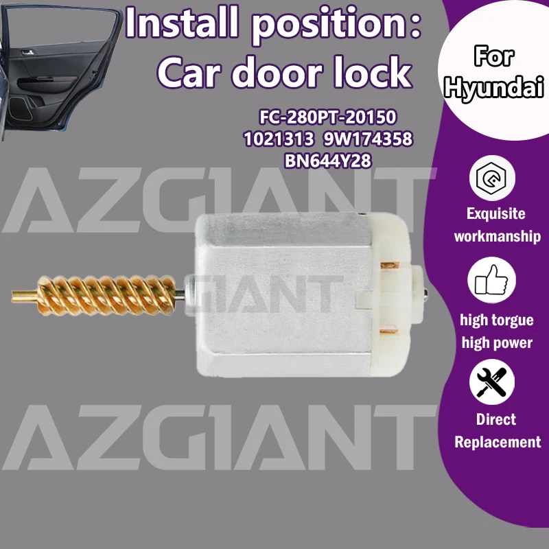 

1021313 9W174358 Car door lock system motor For Hyundai Equus Centennial/Tiburon Coupe/Tuscani/Tucson auto bodies Interior parts