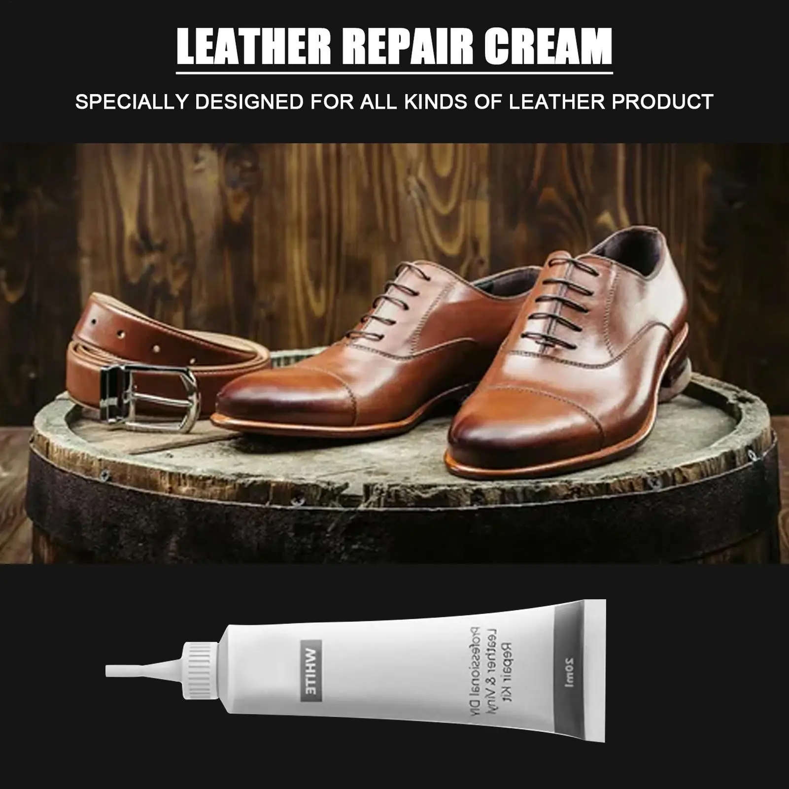 1pc Leather Repair Gel 20ml Leather Repair Gel Leather Complementary Color Repair Paste Car Repair Cream Agent Car Accessries
